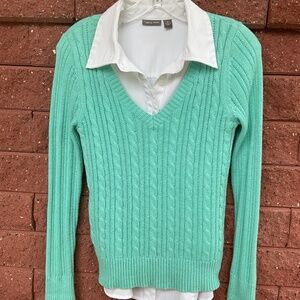 Arizona Jean Company Mint V-Neck Sweater